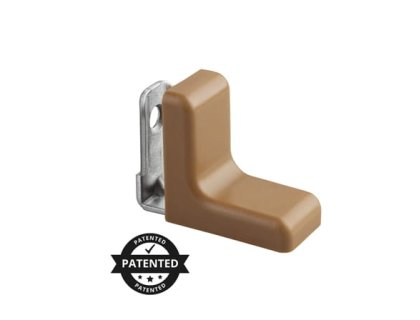 Úhelník nábytkový kovový s krytem