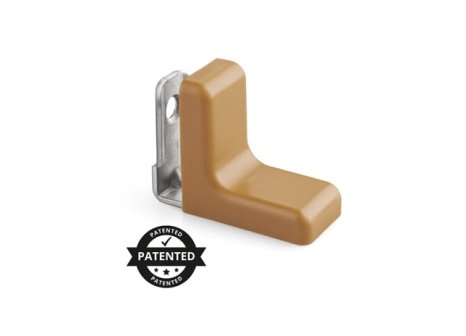 Úhelník nábytkový kovový s krytem