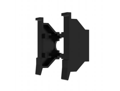 Shelf krytky montážního profilu černý mat