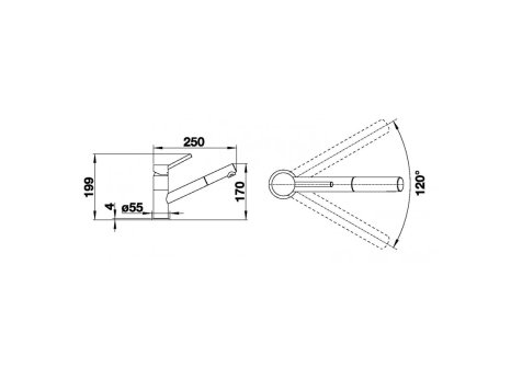BLANCO LEGRA 6 + baterie KANO-S chrom