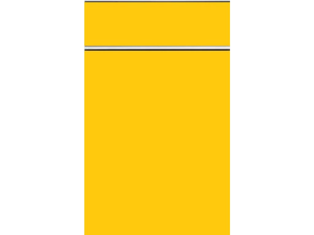 Dvířka jednostranný vysoký LESK bílá - tvar UKS-10