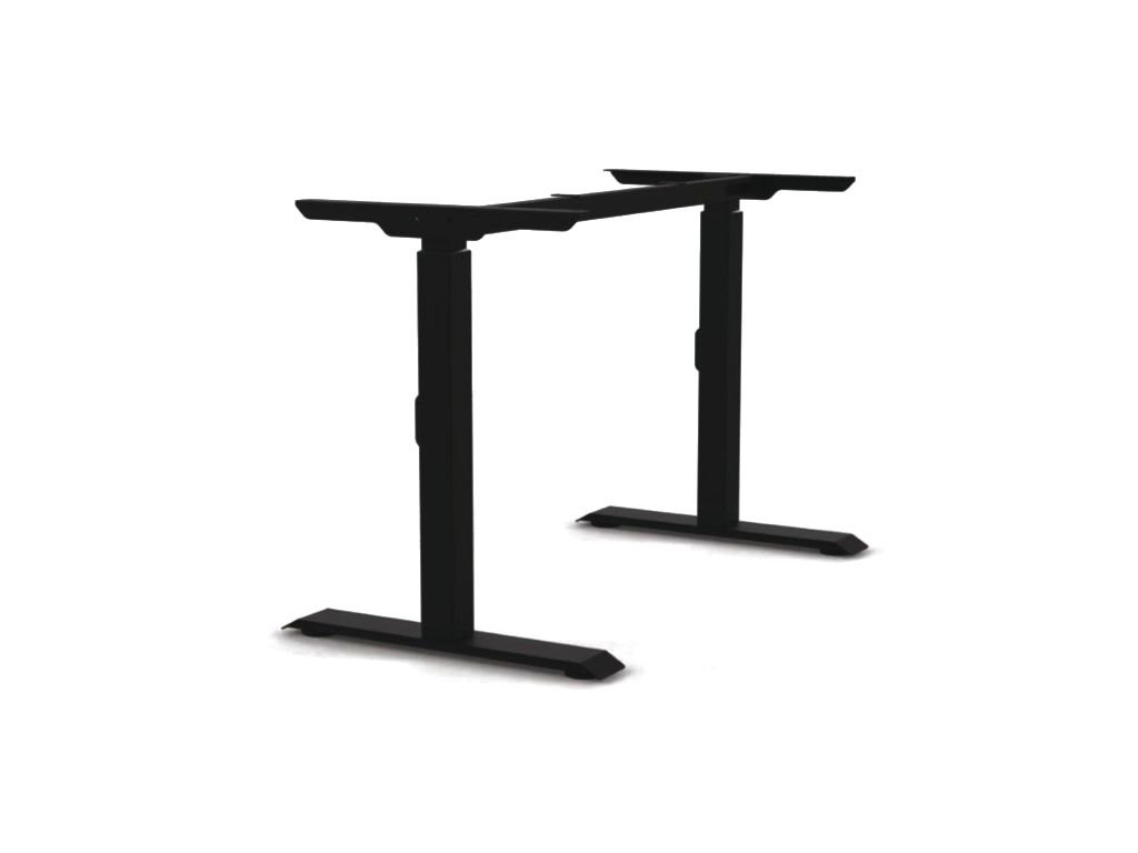 Výškově stavitelná stolová podnož MANUAL 680-900 mm černá