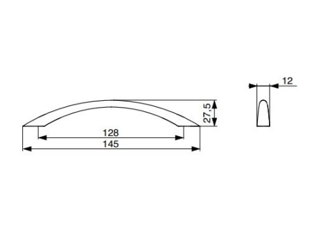 Úchytka Anita chrom lesklý