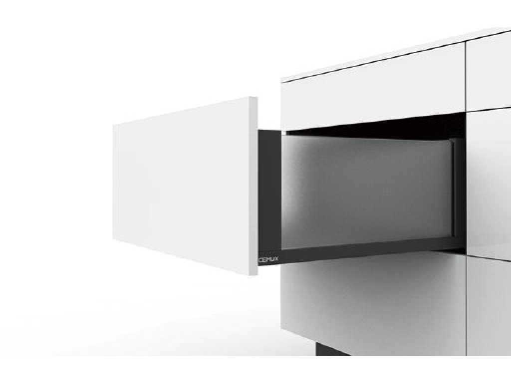 Cemux H Box SLIM skleněné bočnice antracit H199/500 mm