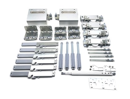 Cemux Planeo TOP kování skříňové naložené dveře 80kg,3 křídla+10x tlumič