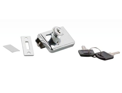 STRONG zámek na sklo- chrom