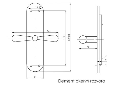 Rozvora okenní Element