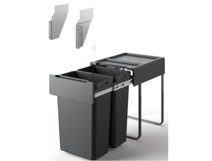 CEMUX sorter MEDIUM 40/2 2x20L antracit na dvířka