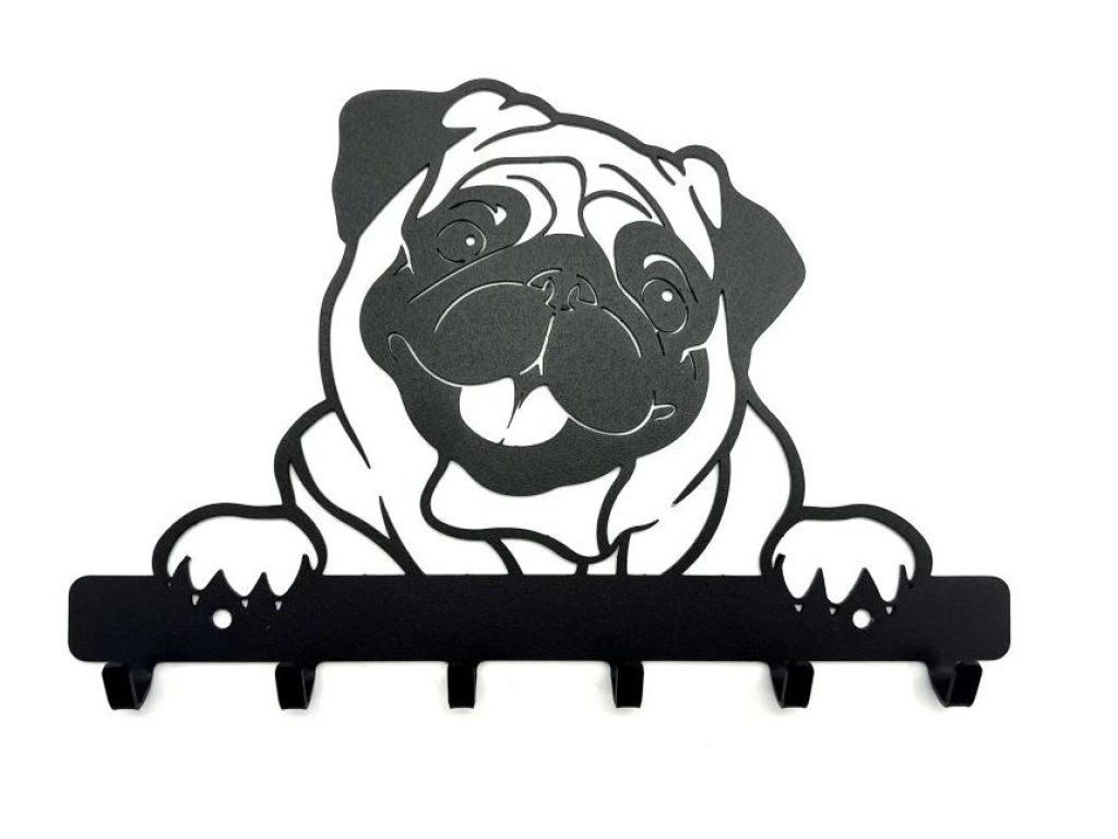 Věšák Pugy černý