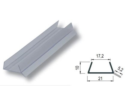 Lišta těsnící soklová 3 m