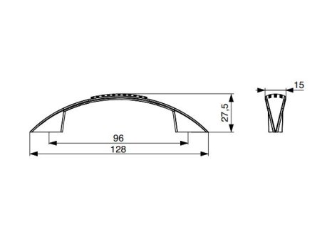 Úchytka Ruona satin chrom