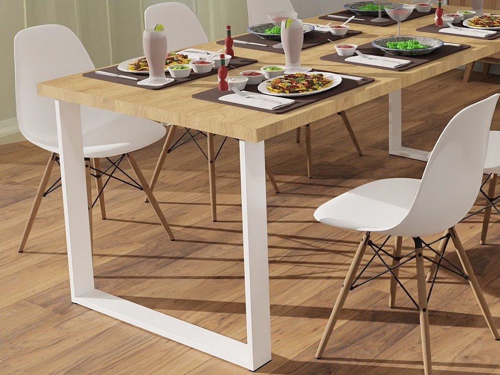 ARdesign stolová podnož U, 710 bílá