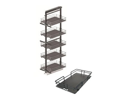 Kování pro potravinovou skříň grafit 1550-1700 plné dno s dotlumením