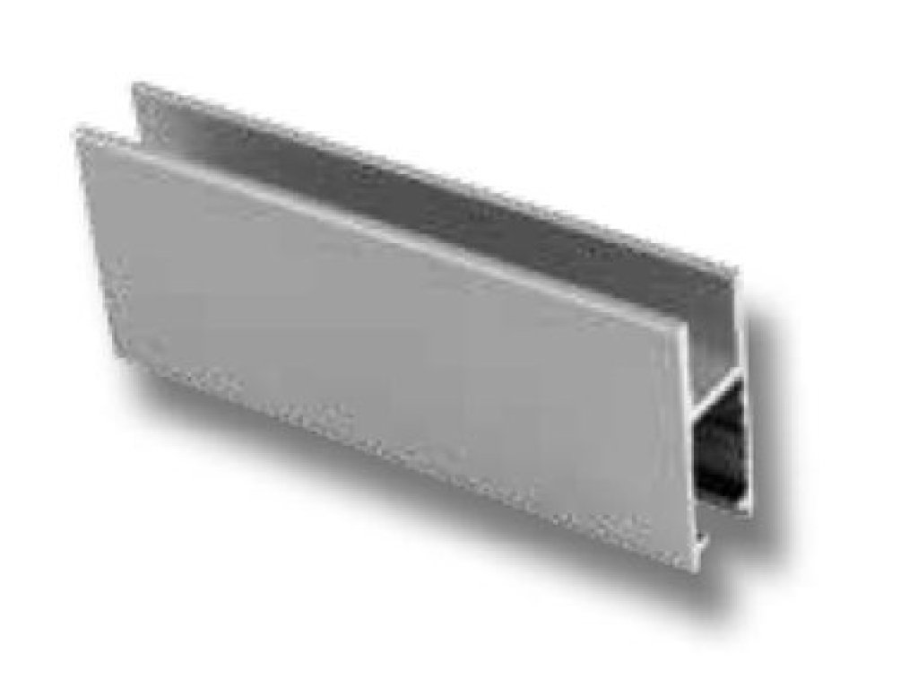 SISO Glass- lišta běžce H - hliník 2 m