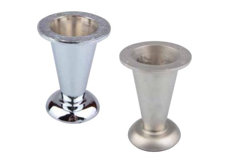 Soklová nožka NZ 09 výška 100 mm - Chrom lesklý