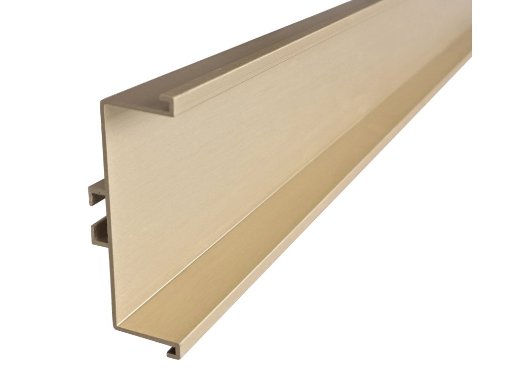profil pro bezúchytkové dveře - C -2050mm zlatá broušená