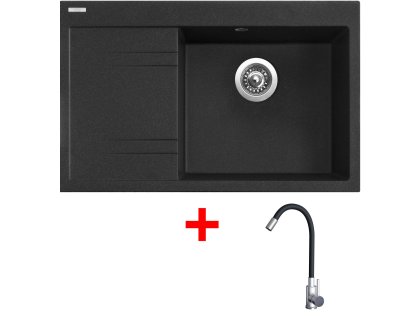 Set Sinks RIM 780 P + baterie ELASTA nerez/černá