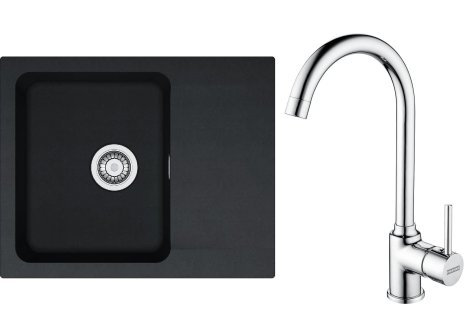Franke set OID 611-62 + FP 9000 chrom - Černá