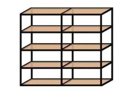 K20 systém policový regál černý mat - 1600x1500x400 mm
