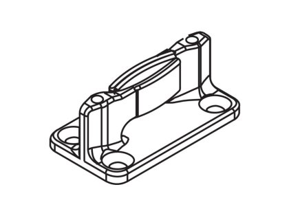 Cemux Starship spodní vodítko 18-26mm černý