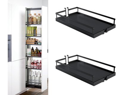 KES- Dispensa Junior Slim ARENA style koš antracit - 400mm