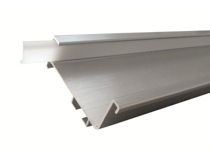 profil LED pro bezúchytkové dveře - J - 2050mm nerez broušený