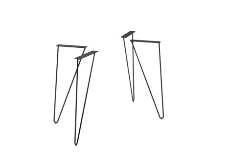 Stolová noha drátěná CHLOE XL - Černá matná