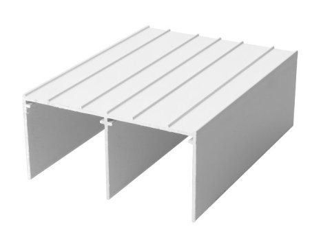 ALUPROFIL kolejnice horní 75 mm bílá lesk - 1,7 m