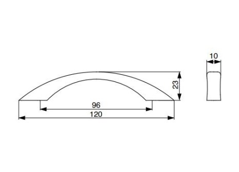 Úchytka Piombina satin chrom