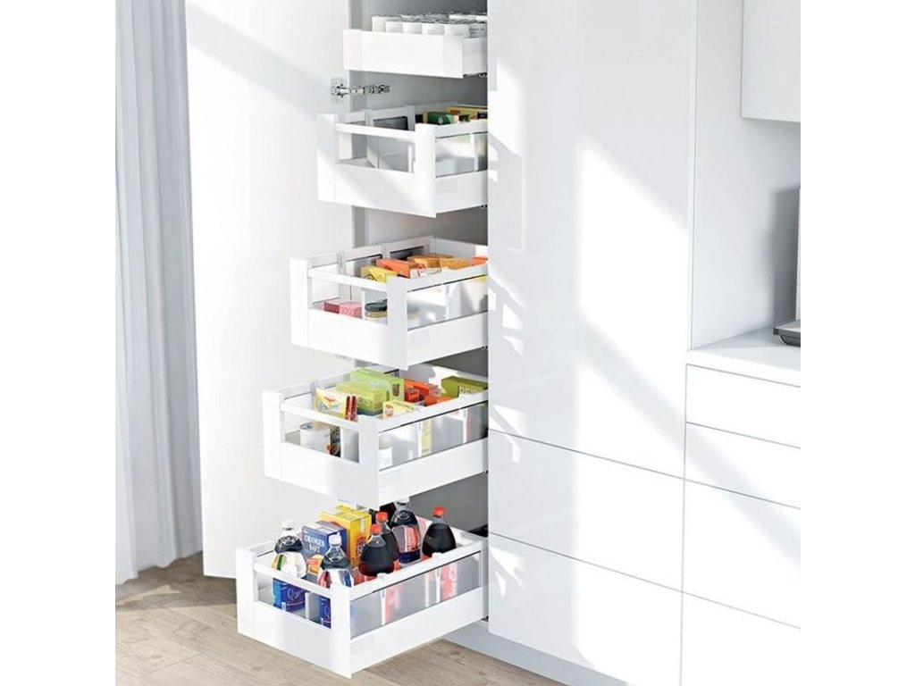 Cemux kování pro potravinovou skříň A Box sklo bílý modul 600 mm