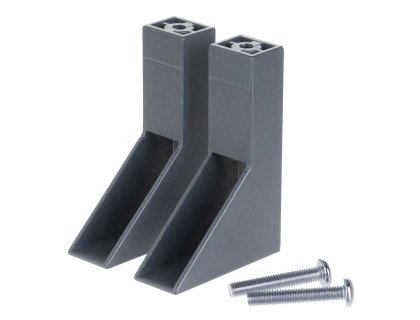 Podpěra šatní tyče hranatá pod polici antacit