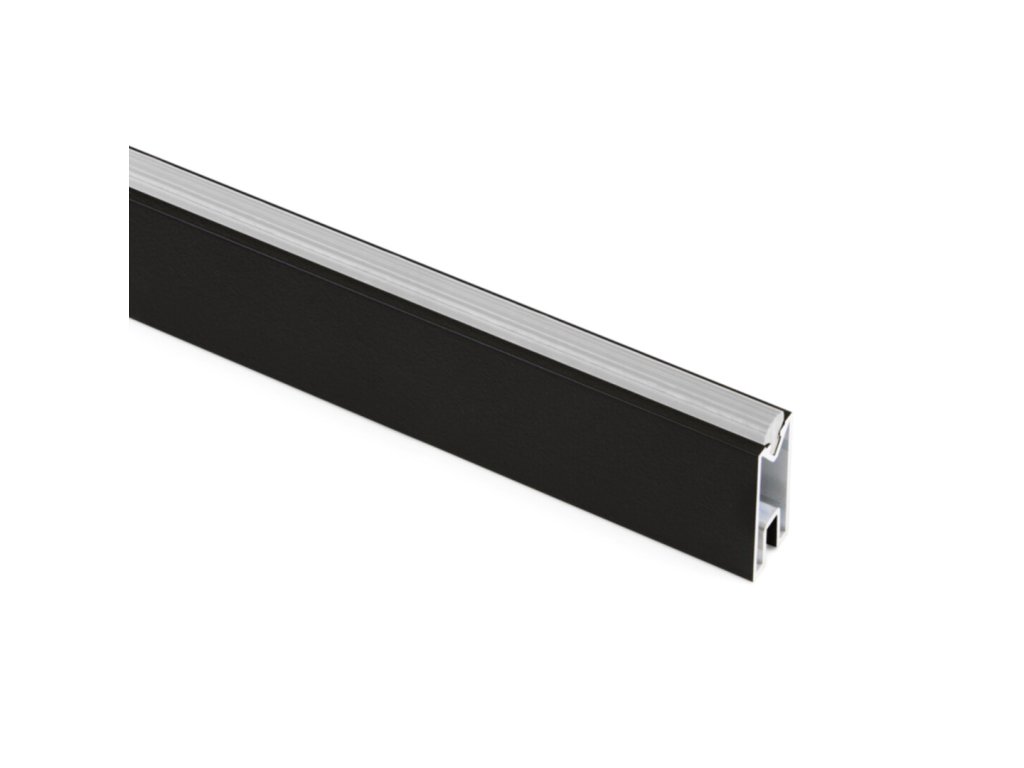 ZERO šatní tyč hranatá černá mat