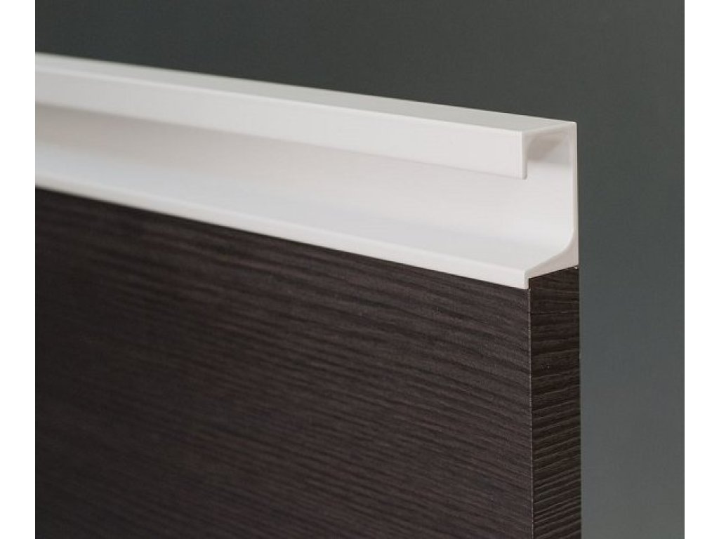 Narážecí úchytová lišta UKS-7 -RAL 9003 bílá