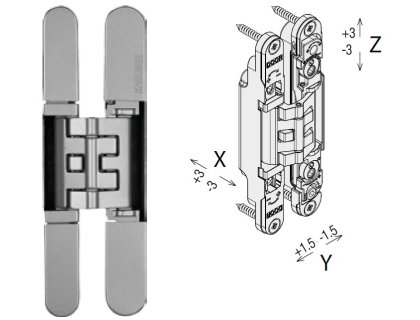 Závěs skrytý KUBICA K2460