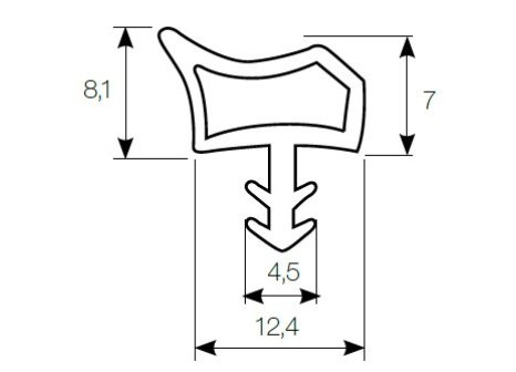 Těsnění dveřní EV 3967