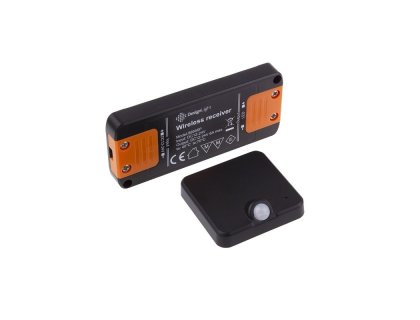 LED pohybový ovladač DELI PIR bezdrátový+čidlo černé