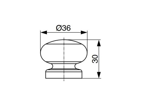 Knopka David dřevěná