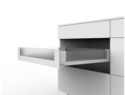 Cemux H Box SLIM vnitřní skleněné bočnice bílé H84/500 mm čelní sklo H54