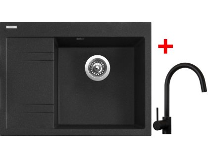 Set Sinks RIM 650 P + baterie VITALIA černá matná