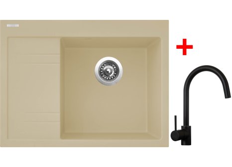 Set Sinks RIM 650 P + baterie VITALIA černá matná