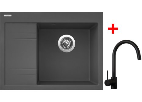 Set Sinks RIM 650 P + baterie VITALIA černá matná