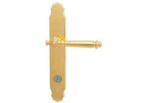 Antique bezpečnostní kování K1 klika/klika surová mosaz - 72 mm