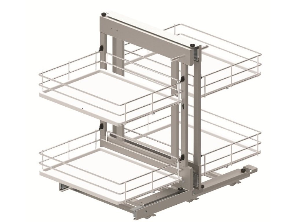 Box rohový CORNER COMFORT White plné dno Cr/bílý