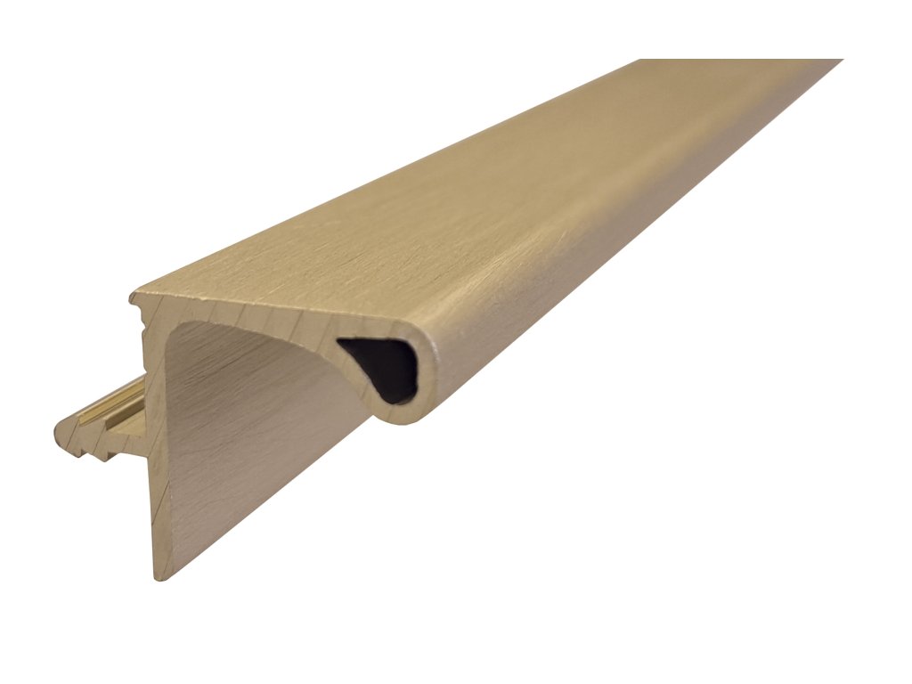 profil úchytový pro horní skříňky s výklopem 2 m zlatá broušená