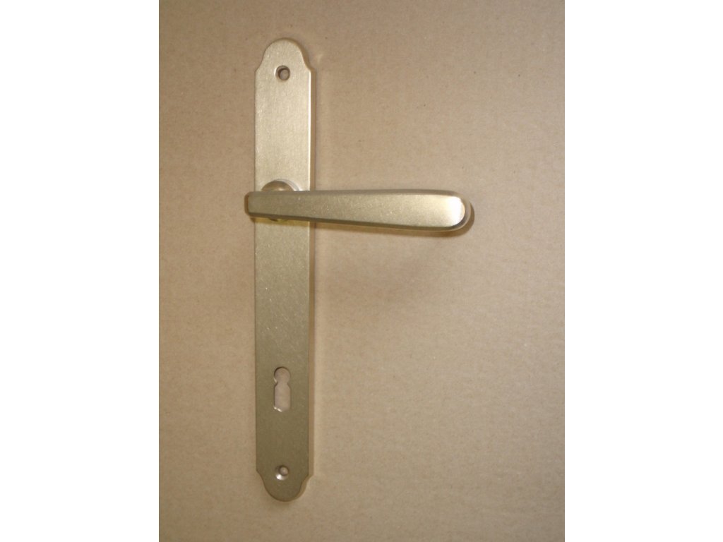 Individual štítové dveřní kování klika/klika surová mosaz