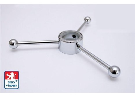 Věšák tříramenný - Chrom matný, 200 mm