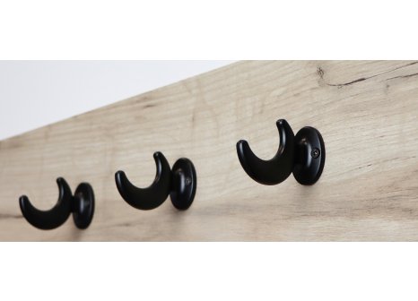 Věšák Tonda černý matný