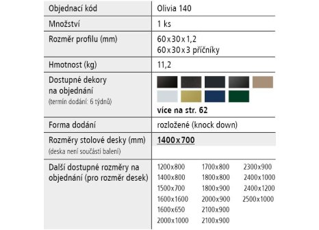 Stolová podnož LIVIANA S