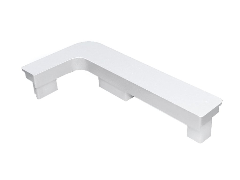 Koncovka k profilu J bílá plast