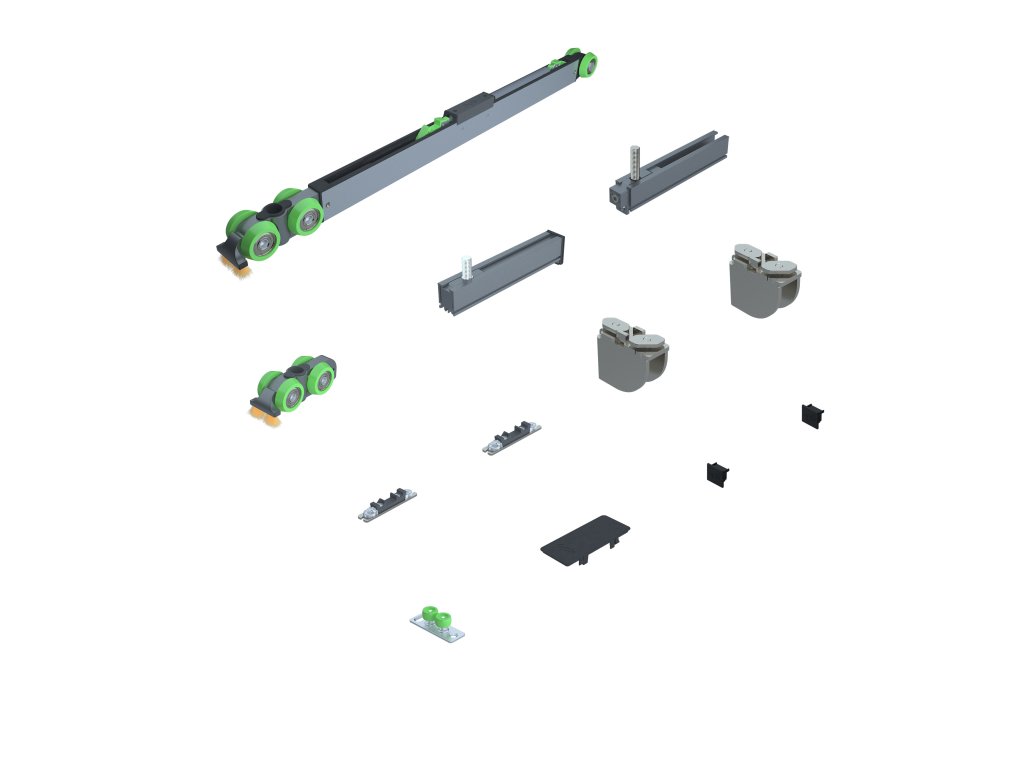 OPK SPACESHIP 160 W Minimal posuv. interiér dveře 160kg,2xtlumič